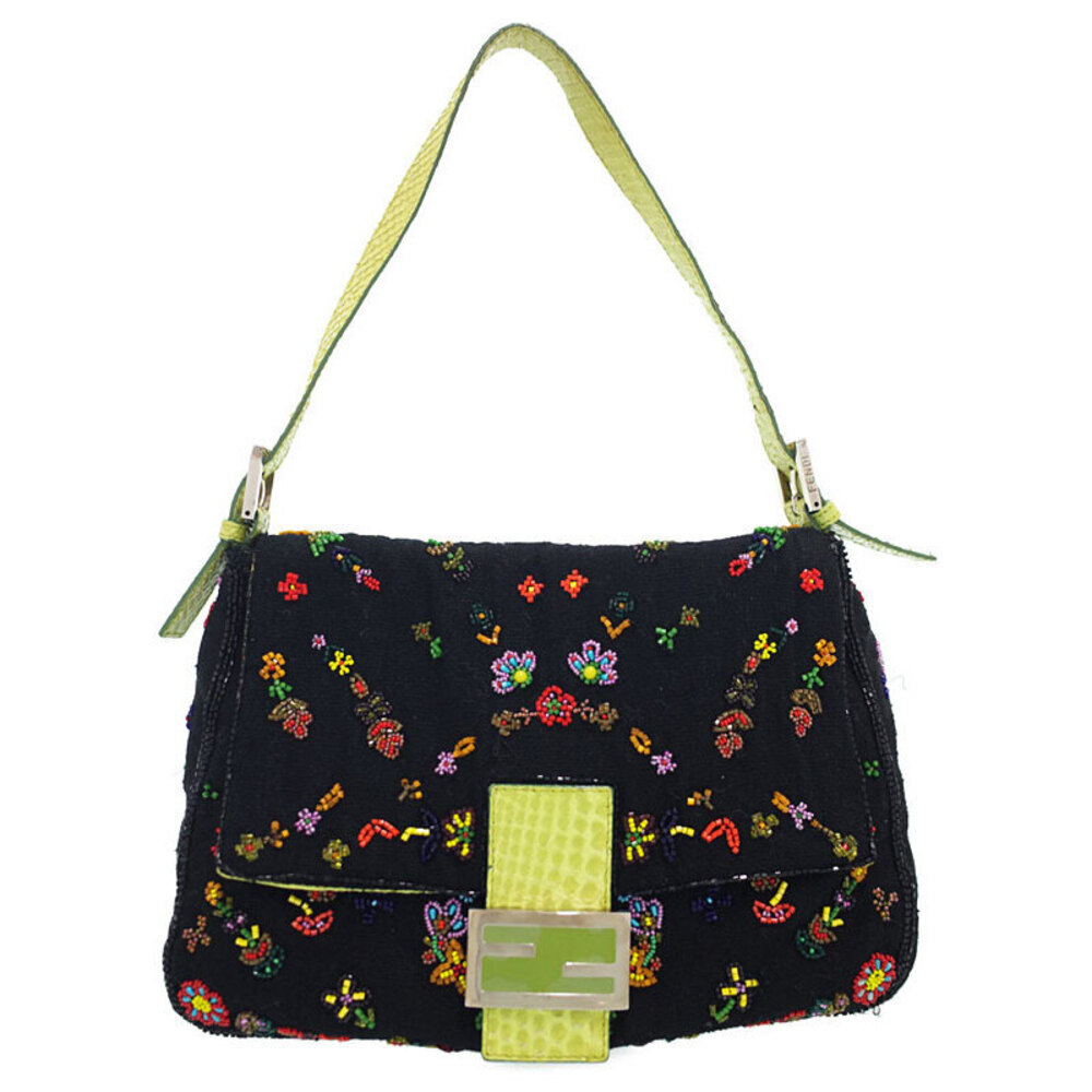 Fendi Beaded Mamma Bucket Semi Shoulder Bag